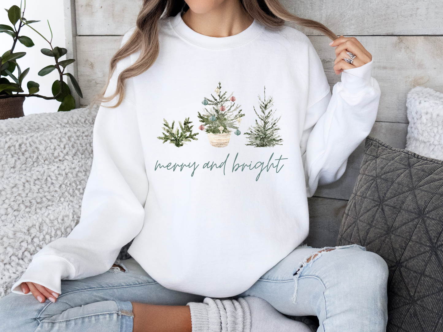 Merry and Bright Tree Sweatshirt